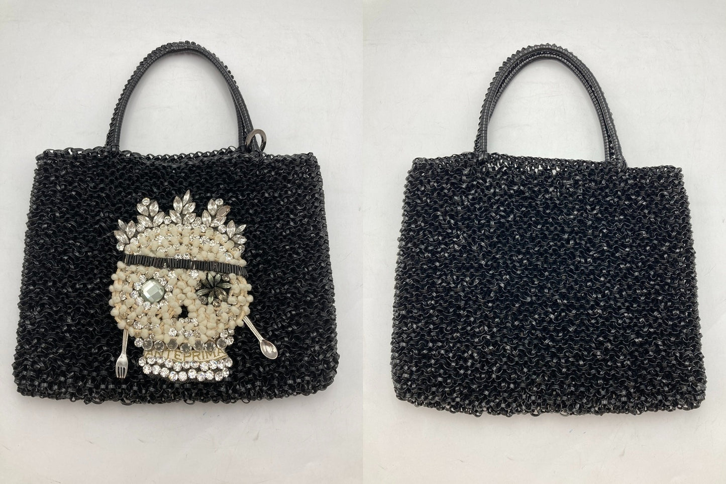 ANTEPRIMA アンテプリマ ワイヤーバッグ ドクロ 中古 D4