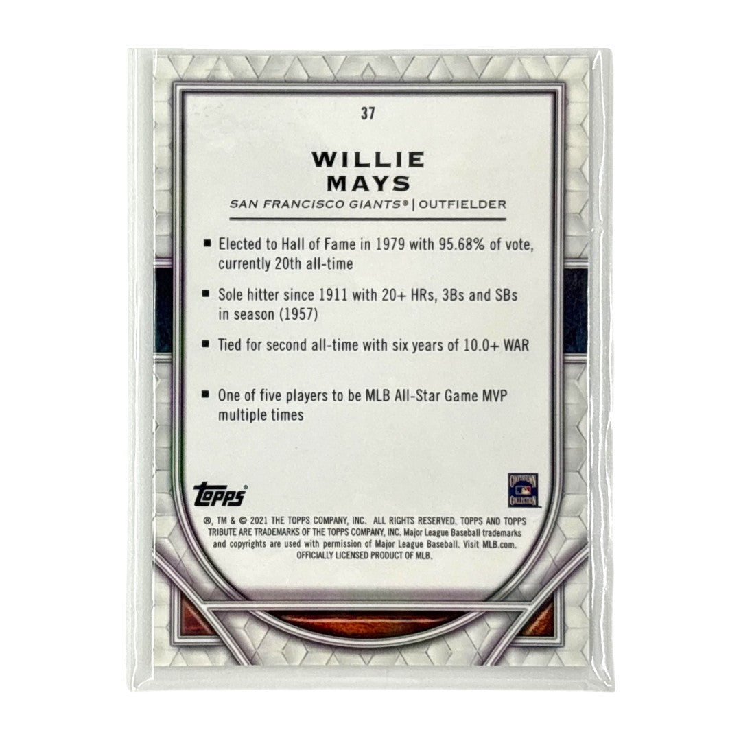 TOPPS MLBカード TRIBUTE WILLIE MAYS SAN FRANCISCO GIANTS /99 #37 中古 IT1