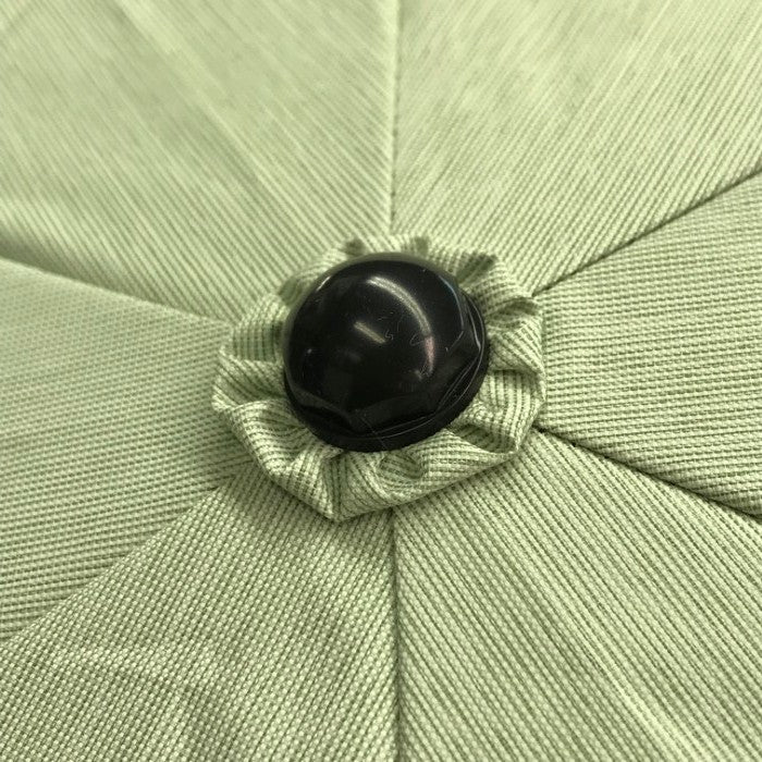 サンバリア100 折りたたみ日傘 完全遮光 3段折 SUN BARRIER 無地 パステルカラー グリーン 中古 T1
