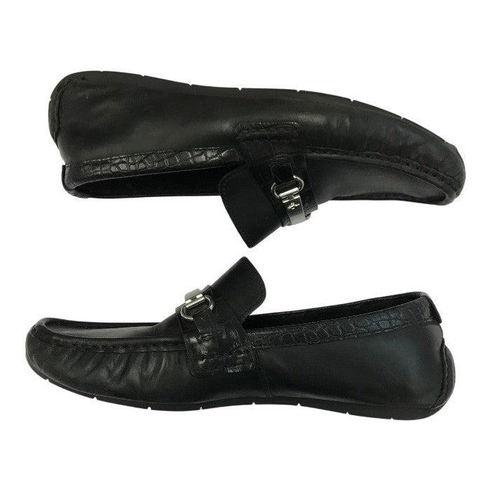 COLE HAAN コールハーン ドライビングシューズ メンズ レザー ビットローファー ブラック 7.5サイズ C11397 中古 T1