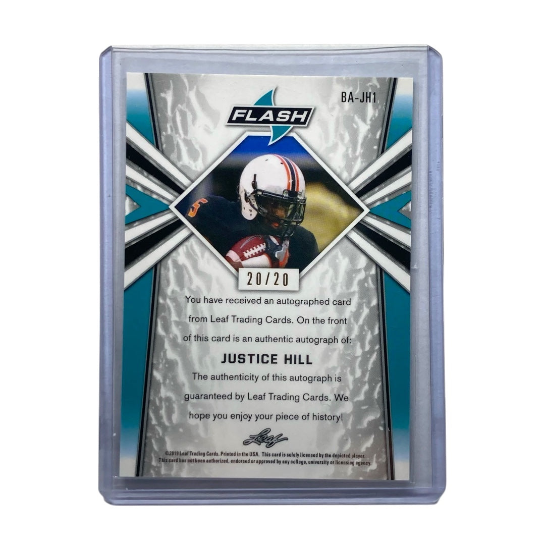 Leaf NFLカード FLASH JUSTICE HILL 20/20 #BA-JH1 中古 IT2