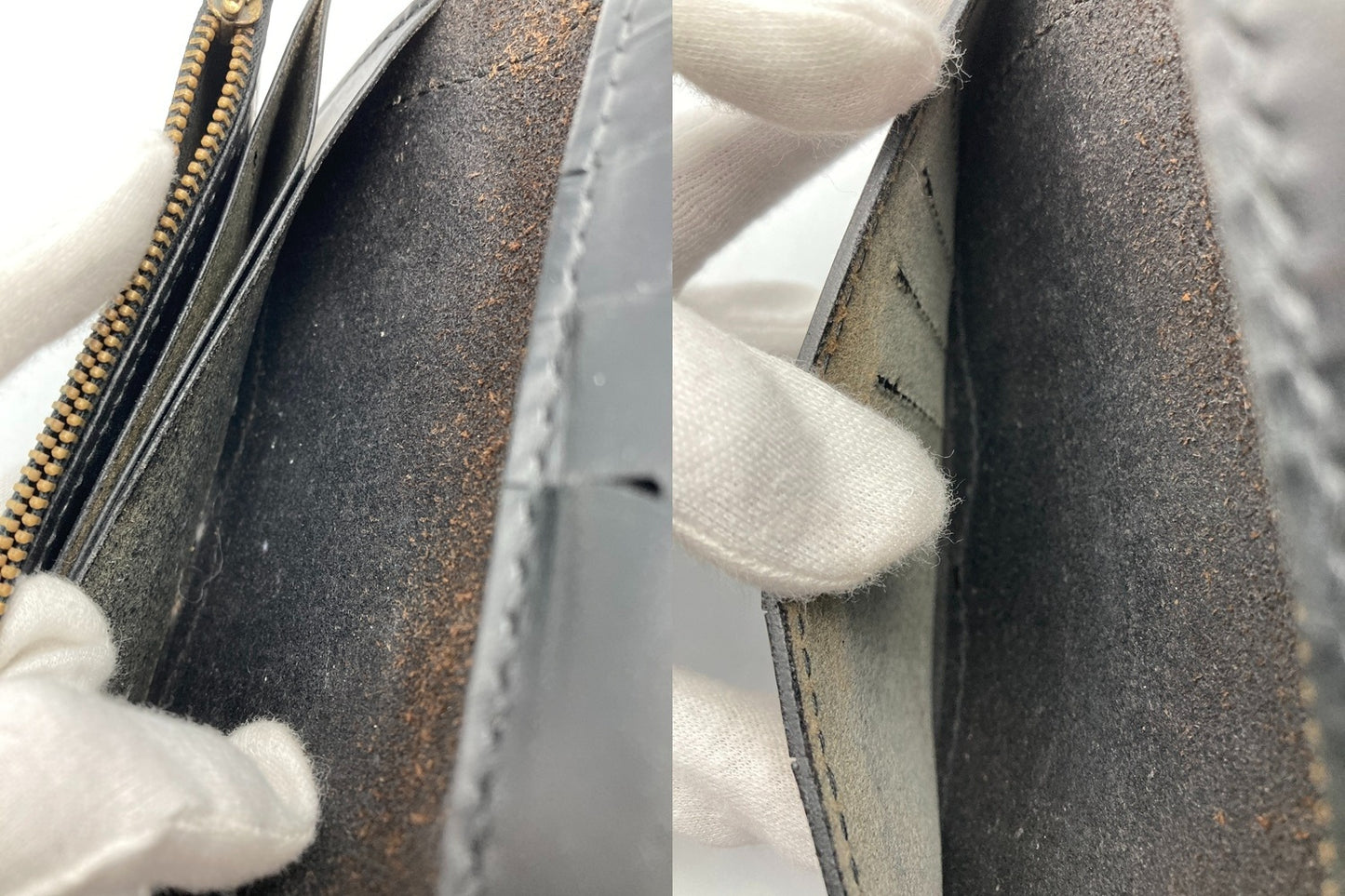 BACKDROP Leathers バックドロップレザーズ バスケットウォレット 中古 D4