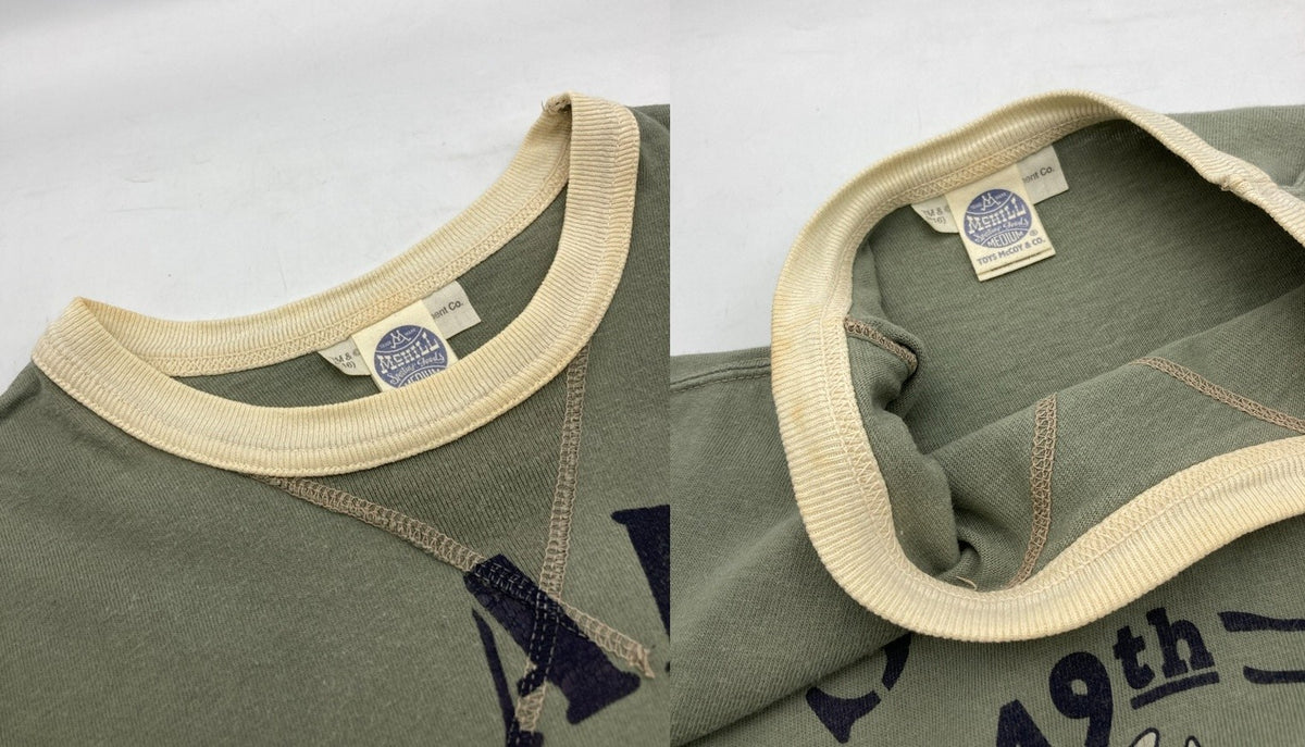 TOYS McCOY トイズマッコイ トムとジェリー U.S.ARMY リンガーTシャツ サイズM メンズ 中古 D4