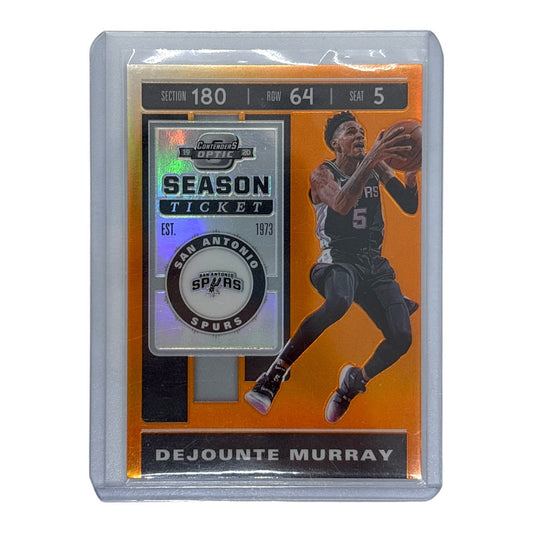 PANINI NBAカード CONTENDERS OPTIC PRIZM DEJOUNTE MURRAY SAN ANTONIO SPURS 16/49 #75 中古 IT1