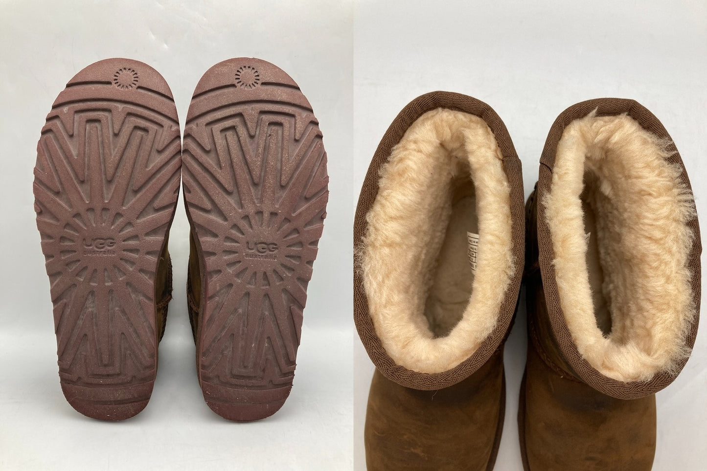 UGG CLASSIC MINI DECO アグ クラシックミニ デコ ムートンブーツ 1003945 サイズ26cm 中古 D4