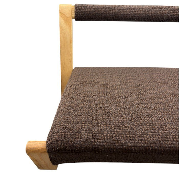 園田椅子製作所 ZAGAKU 04 座椅子 ブラウン 村澤 一晃 家具 インテリア 椅子 低め 木製 中古 W４