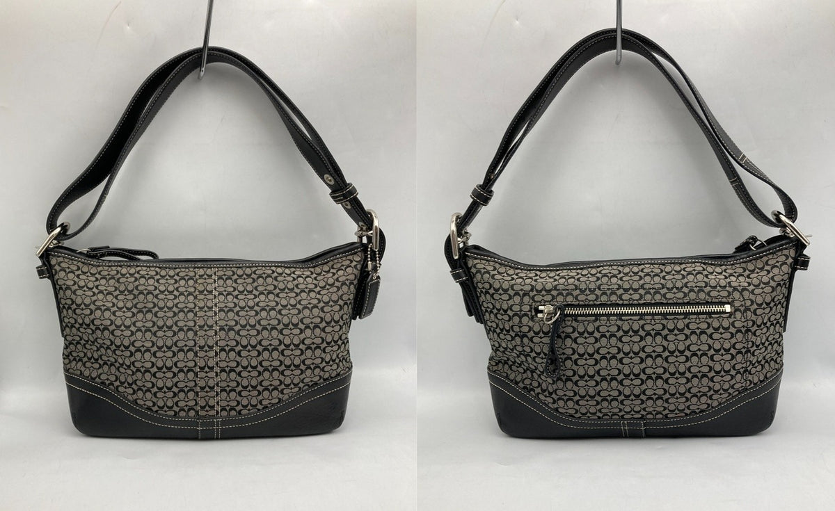 COACH コーチ ミニシグネチャー 2WAY ショルダーバッグ F10945 中古 D4