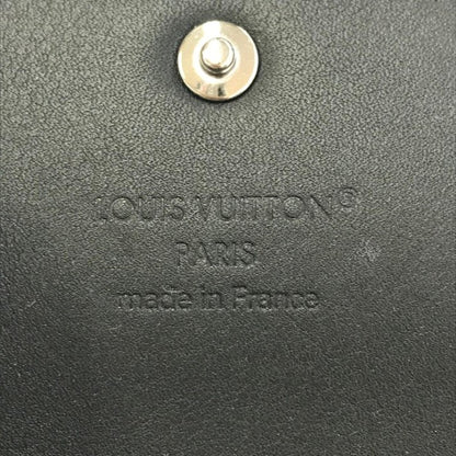 LOUIS VUITTON ルイヴィトン モノグラムシャドウ ミュルティクレ6 キーケース ユニセックス 6連 エンボス コンパクト ブラック M14825 中古 T1