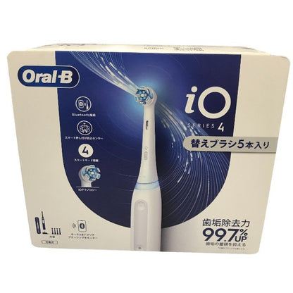 BRAUN ブラウン オーラルB series4 電動歯ブラシ iO4 iOG41A61KWTC クワイトホワイト デンタルケア 充電式 中古 Y1