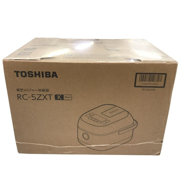 TOSHIBA(東芝) 炊飯器 3合 RC-5ZXT(K) ブラック 一人暮らし IH 玄米 保温24時間 中古 Y1