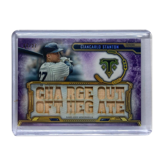 TOPPS MLBカード TRIPLE THREADS GIANCARLO STANTON YANKEES 06/27 #TTR-GST3 中古 IT2
