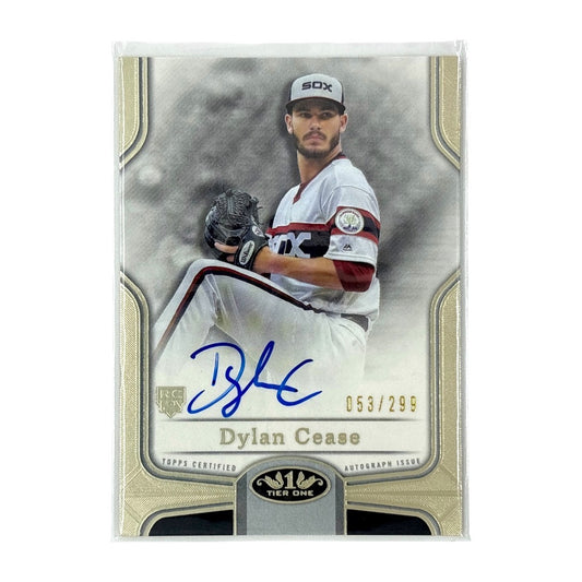 TOPPS MLBカード TIER ONE DYLAN CEASE CHICAGO WHITE SOX 053/299 #BOA-DCE 中古 IT1
