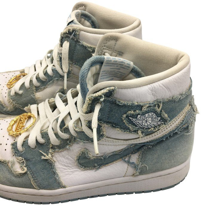 NIKE ナイキ WMNS AIR JORDAN 1 HIGH OG DENIM 26cm DM9036-104 中古 Y4
