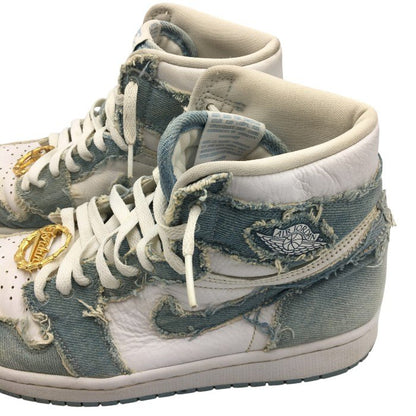 NIKE ナイキ WMNS AIR JORDAN 1 HIGH OG DENIM 26cm DM9036-104 中古 Y4