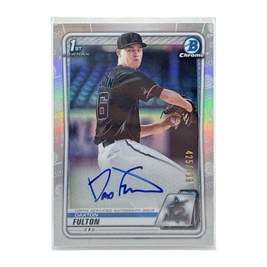 TOPPS MLBカード BOWMAN CHROME 1ST DAXTON FULTON MIAMI MARLINS /499 #CDA-DF 中古 IT1