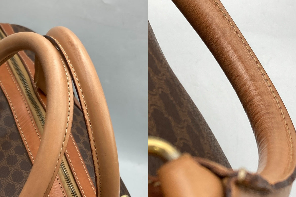 CELINE セリーヌ マカダム ボストンバッグ 中古 D4