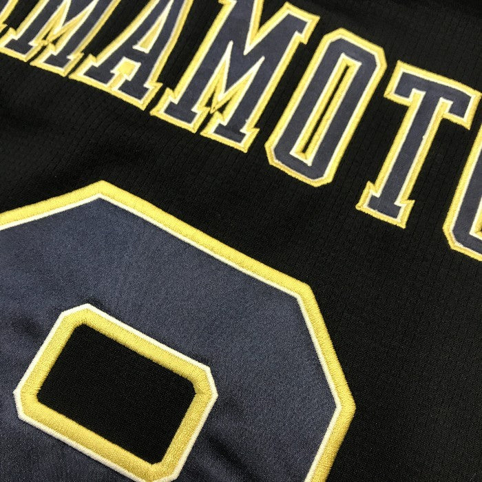 オリックス バッファローズ 山本由伸 ユニフォーム メンズ 半袖 シャツ ポリエステル デサント ネイビー Mサイズ DBFR-1901 中古 T1