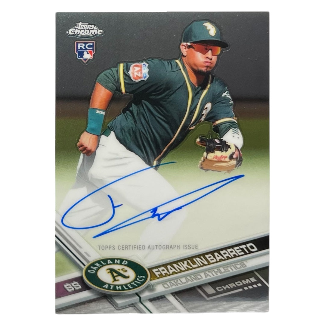 TOPPS MLBカード CHROME FRANKLIN BARRETO OAKLAND ATHLETICS #RA-FB 中古 IT2