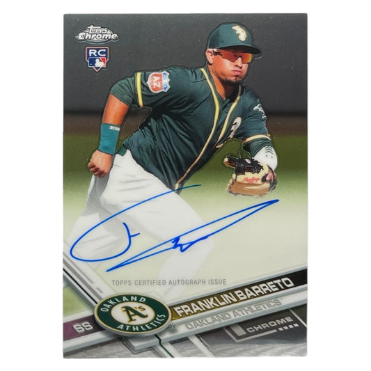 TOPPS MLBカード CHROME FRANKLIN BARRETO OAKLAND ATHLETICS #RA-FB 中古 IT2