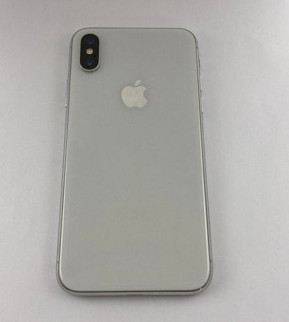 apple iPhone X 64GB シルバー au SIMロック解除済 MQAY2J/A 中古 D4
