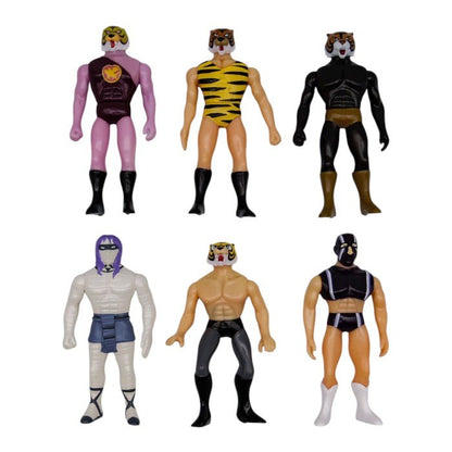 トミー タイガーマスクフィギュア２ 幻のレスラー編 ６体セット ブラック・タイガー キング・タイガー ビッグ・タイガー エジプト・ミイラ ユニバーサル・マスク 中古 a1