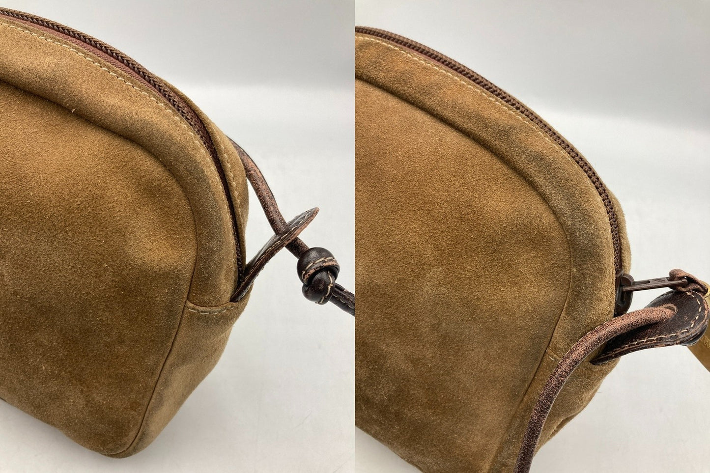 LOEWE ロエベ アナグラム ショルダーバッグ スウェード 中古 D4