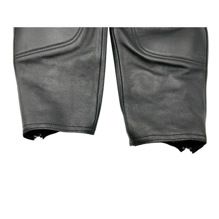 RAVINE ラヴィーン ライダースパンツ M メンズ 牛革 レザー バイク 膝あて プロテクター 中古 W４