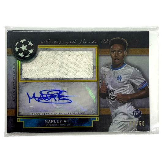 TOPPS サッカーカード MUSEUM COLLECTION MARLEY AKE OLYMPIQUE DE MARSEILLE 38/50 #AJR-MA 中古 IT1