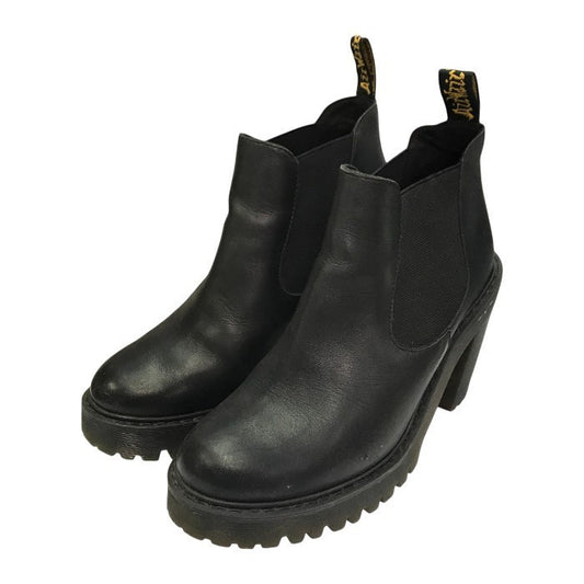 Dr.Martens ドクターマーチン HURSTON サイドゴアブーツ レディース レザー ヒール チェルシーブーツ ブラック UK5 中古 T1