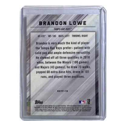 TOPPS MLBカード BOWMAN CHROME BRANDON LOWE TAMPA BAY RAYS /25 #ROYF-2 中古 IT2