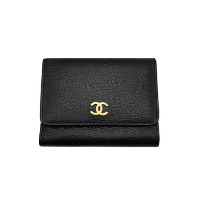 CHANEL シャネル レザー 3つ折り財布 中古 D4