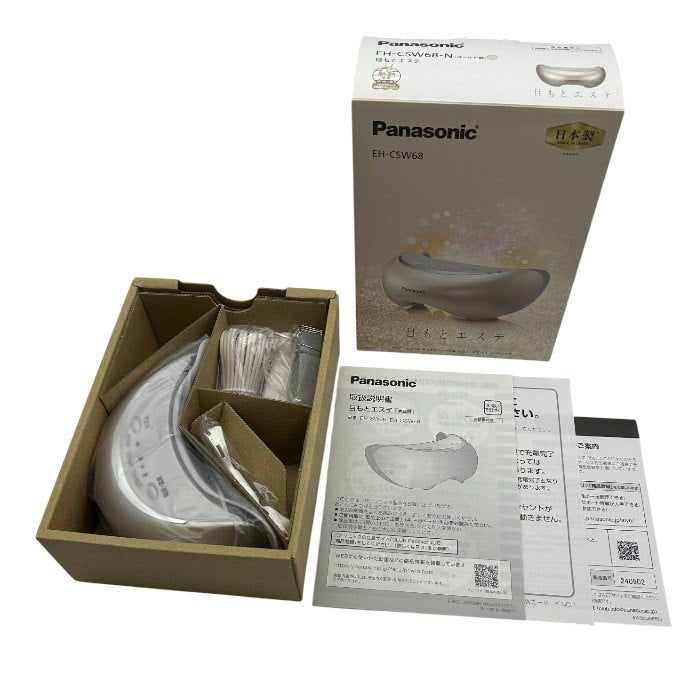 未使用品 パナソニック 目もとエステ 海外対応 ゴールド調 EH-CSW68-N Panasonic 美容家電 スチーム 温感ヒーター 中古 W1