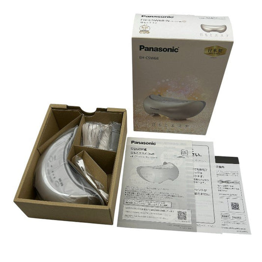 未使用品 パナソニック 目もとエステ 海外対応 ゴールド調 EH-CSW68-N Panasonic 美容家電 スチーム 温感ヒーター 中古 W1