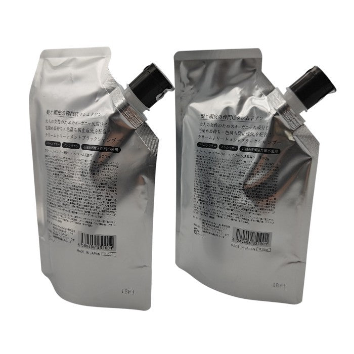 【未使用品】 CREME DE ANN クレムドアン BLACK CREAM SHAMPOO ブラッククリームシャンプー 300g 2個セット 中古 H4