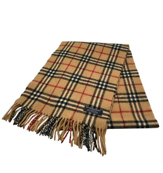 BURBERRY LONDON バーバリーロンドン 英国製 ノバチェック マフラー ウール100％ 中古 4