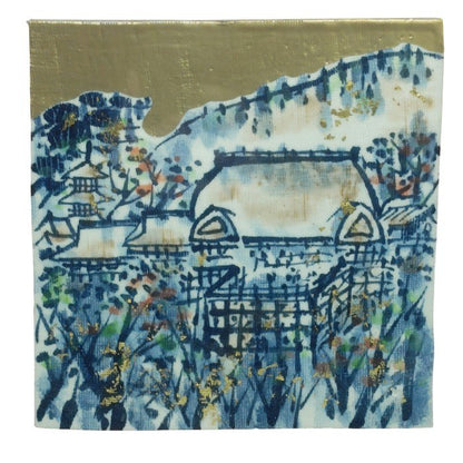 陶房 京・五条坂 藤平正文 陶板画 中古 H4
