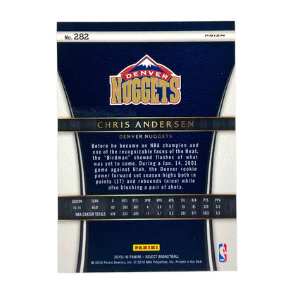 PANINI NBAカード SELECT PRIZM CHRIS ANDERSEN DENVER NUGGETS #282 中古 IT2