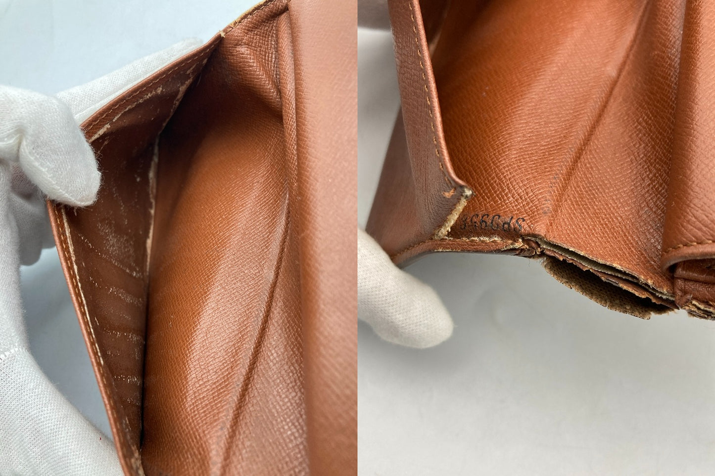 LOUIS VUITTON ルイヴィトン モノグラム ポルトトレゾール・エテュイ・パピエ 三つ折り財布 M61202 中古 D4
