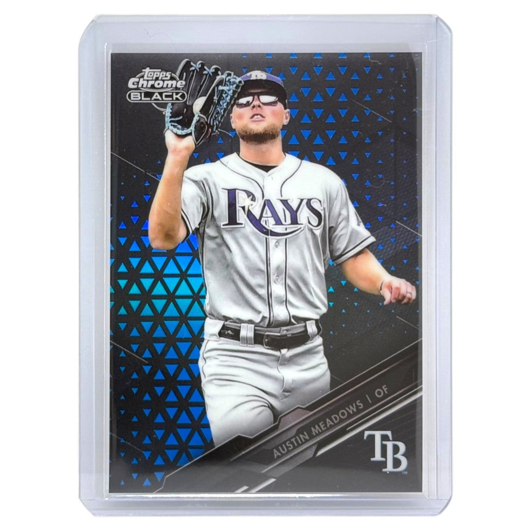 TOPPS MLBカード CHROME BLACK AUSTIN MEADOWS TAMPA BAY RAYS /75 #46 中古 IT1