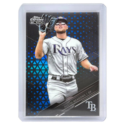 TOPPS MLBカード CHROME BLACK AUSTIN MEADOWS TAMPA BAY RAYS /75 #46 中古 IT1