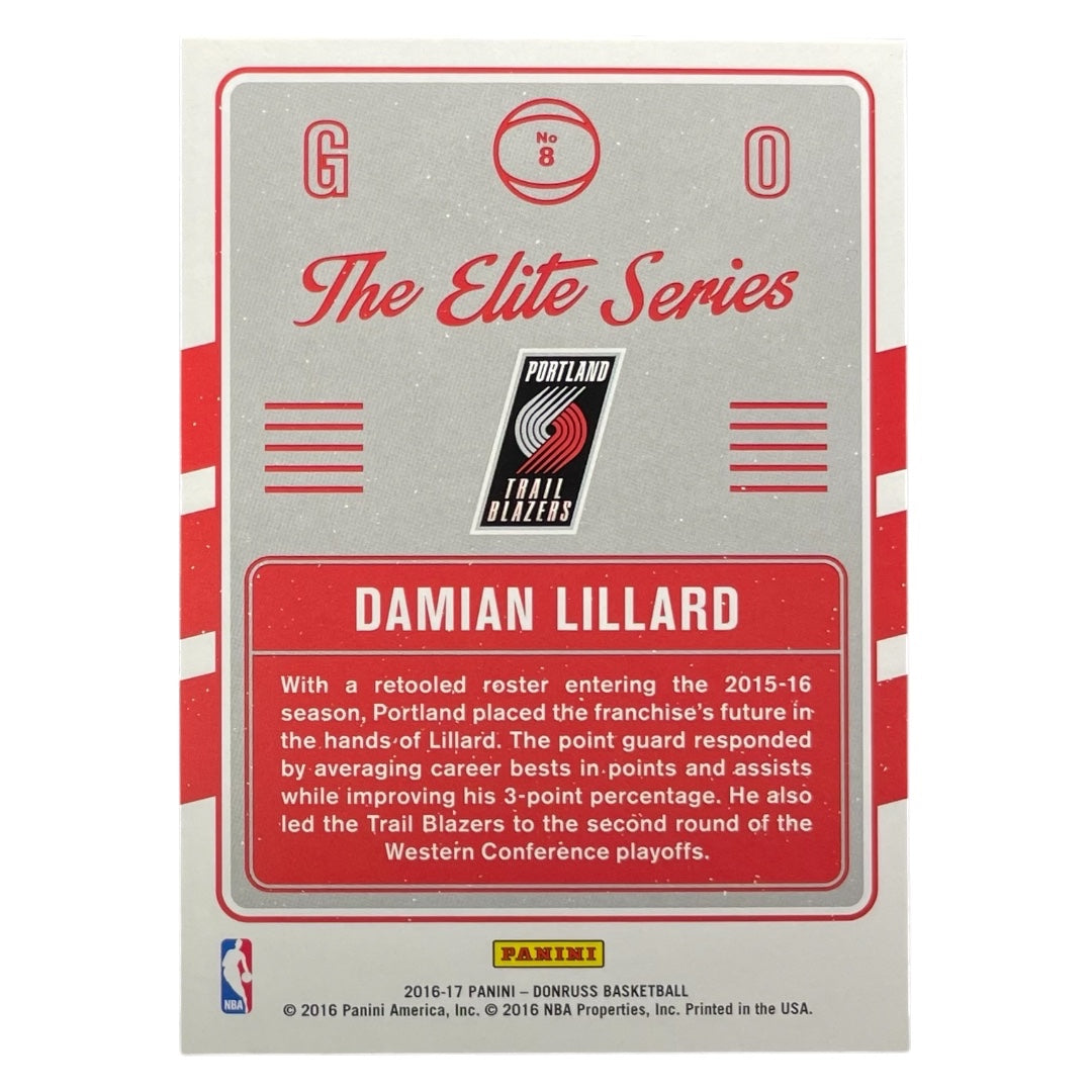 PANINI NBAカード DONRUSS DAMIAN LILLARD PORTLAND TRAIL BLAZERS #8 中古 IT2