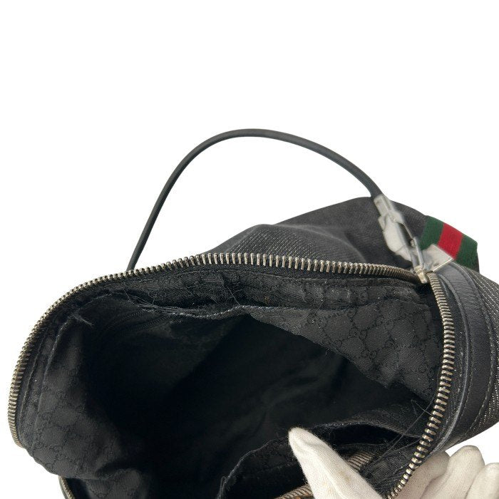 GUCCI グッチ シェリーライン デニム ワンショルダー バッグ 01234 002122 鞄 肩掛け レザー キャンバス ブランド 中古 W1