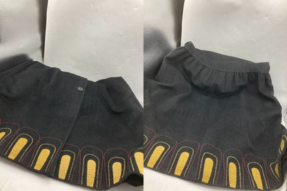 jocomomola ホコモモラ 刺繍 ビーズ ワンピース サイズ40 ブラック 中古 D4