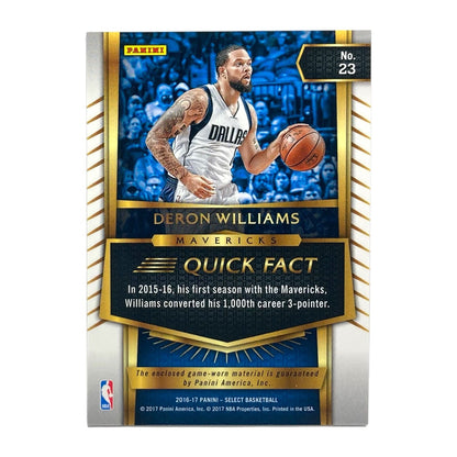 PANINI NBAカード SELECT DERON WILLIAMS MAVERICKS #23 中古 IT2