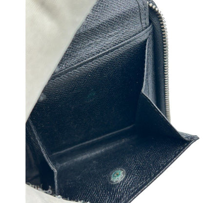 LOUIS VUITTON ルイ・ヴィトン タイガ ポルトビエ モネジップ 二つ折り 財布 M30672 レザー コンパクト ファスナー ブランド 中古 W４