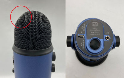 Blue yeti マルチパターン USBマイクロフォン コンデンサーマイク A00121 中古 D4