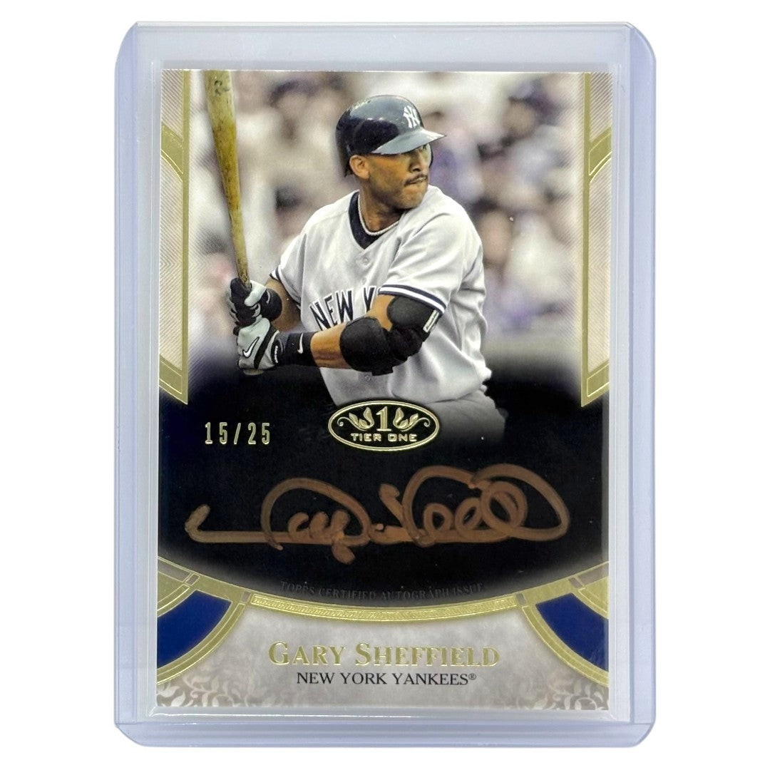 TOPPS MLBカード TIER ONE GARY SHEFFIELD NEW YORK YANKEES /25 #PPA-GS 中古 IT1