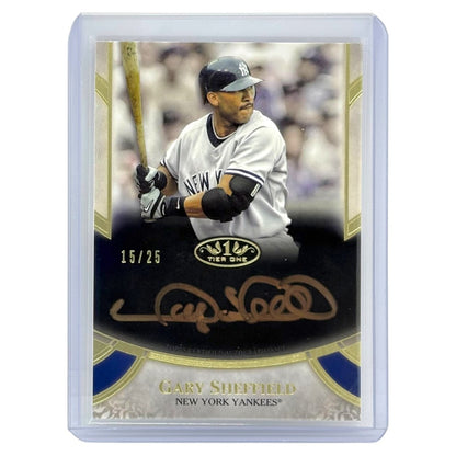 TOPPS MLBカード TIER ONE GARY SHEFFIELD NEW YORK YANKEES /25 #PPA-GS 中古 IT1