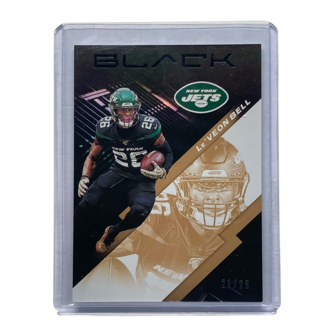 PANINI NFLカード BLACK LE'VEON BELL JETS 21/25 #73 中古 IT2