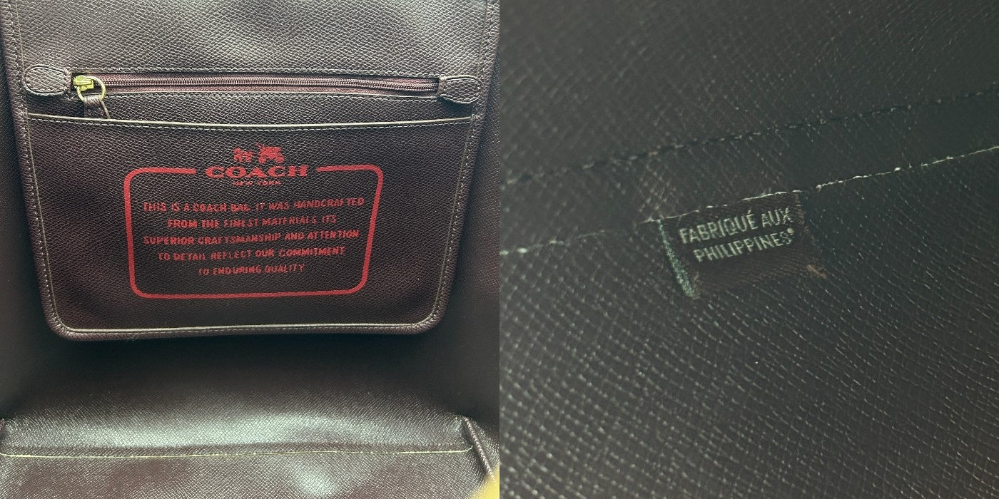 COACH コーチ トートバッグ F36126 鞄 ブランド レディース A4 大きい 通勤 中古 W４